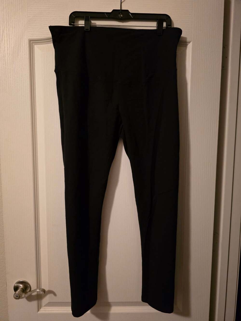 Active Milan Legging Black Cotton Lycra Spandex One Size Fits Plus